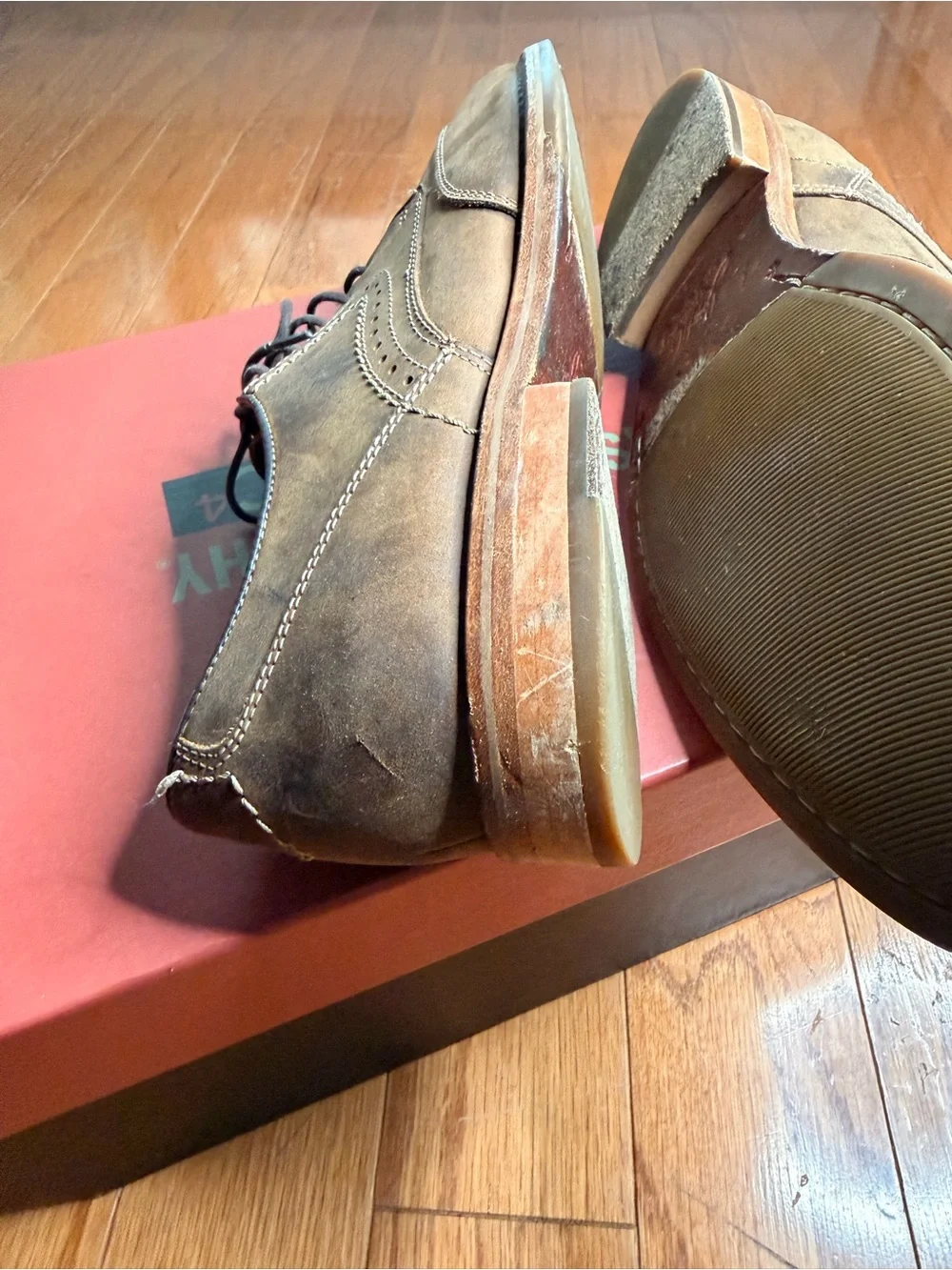 Johnston & Murphy Brown Leather Derby Oxfords